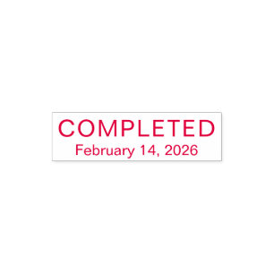Completed with Date Custom Professional Self-inking Stamp