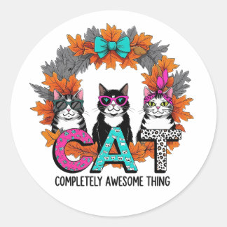 Completely Awesome Thing - CAT Classic Round Sticker