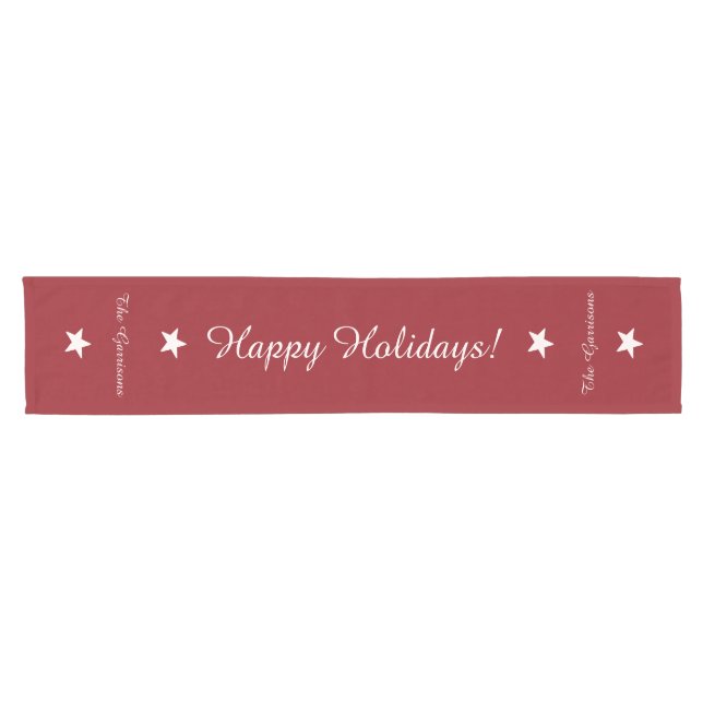 Completely customizable Holidays table runners (Horizontal)