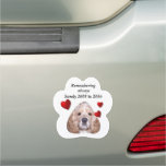 Completely Edit Picture And Text Pet Memory Car Magnet at Zazzle