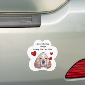Completely Edit Picture And Text Pet Memory Car Magnet by RenderlyYours at Zazzle