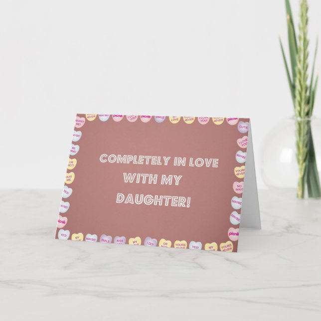 Completely in love with my Daughter! Holiday Card (Front)