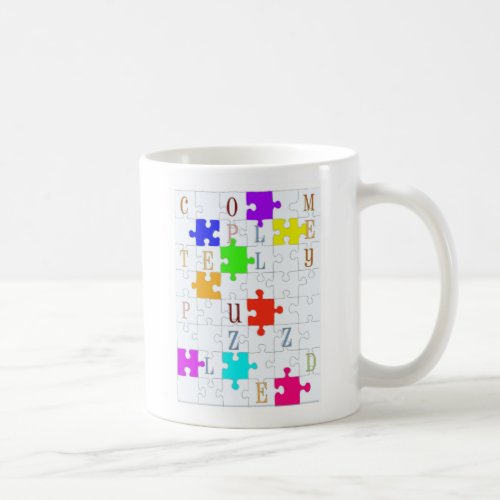 Completely Puzzled Puzzle Lovers Coffee Mug
