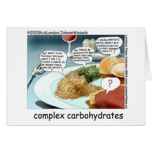 Complex Carbohydrates Funny Mugs Cards Tees Etc (Front Horizontal)