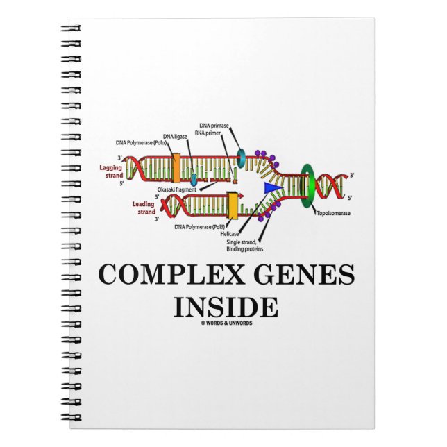 Complex Genes Inside (DNA Replication) Notebook (Front)