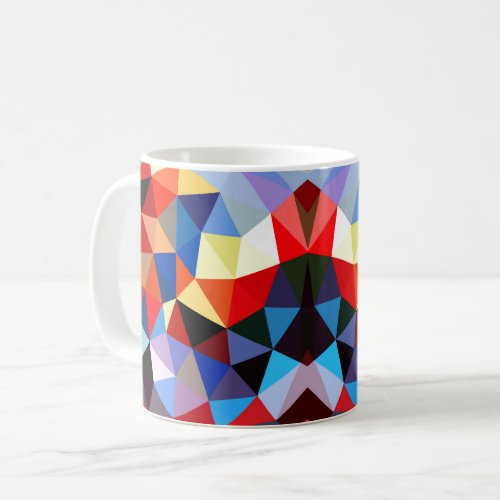complex geometric pattern coffee mug
