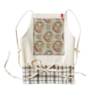 Complex geometric pattern zazzle HEART apron