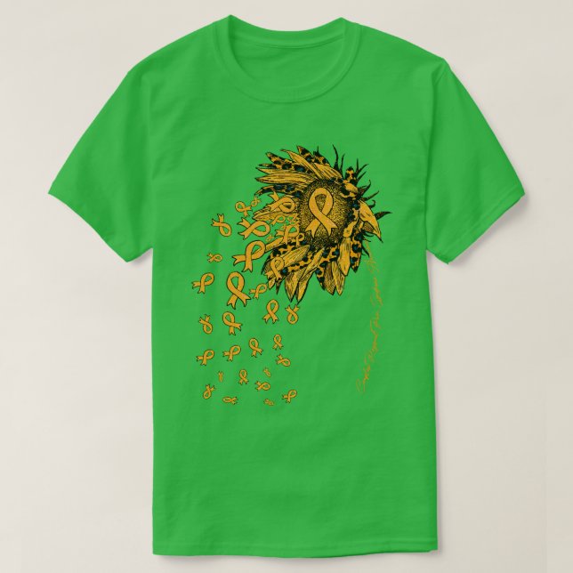 Complex Regional Pain Syndrome Awareness Sunflower T-Shirt (Design Front)