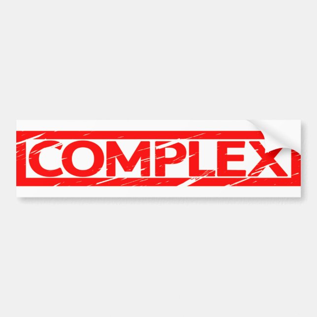 Complex Stamp Bumper Sticker (Front)