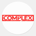 Complex Stamp Classic Round Sticker