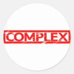 Complex Stamp Classic Round Sticker