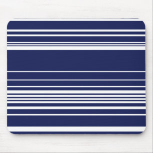 Complex Stripes - Blue Mouse Pad