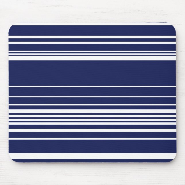 Complex Stripes - Blue Mouse Pad (Front)