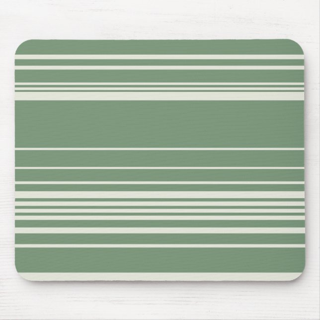 Complex Stripes in Green Mouse Pad (Front)