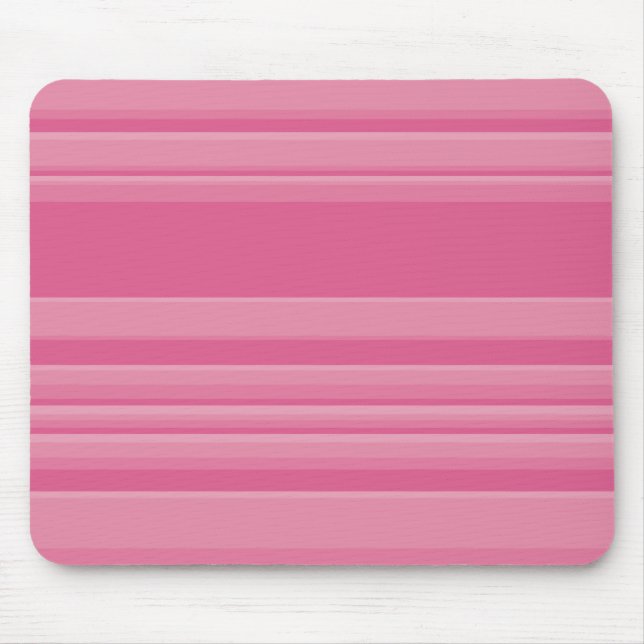 Complex Stripes in Pink Mouse Pad (Front)