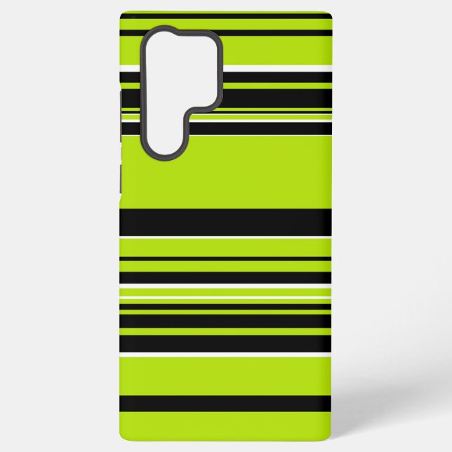 Complex Stripes - Lime Green Samsung Galaxy Case (Back)