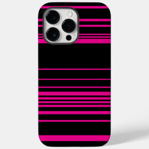 Complex Stripes - Magenta and Black Case-Mate iPhone 14 Pro Max Case