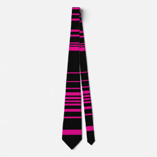 Complex Stripes - Magenta and Black Neck Tie
