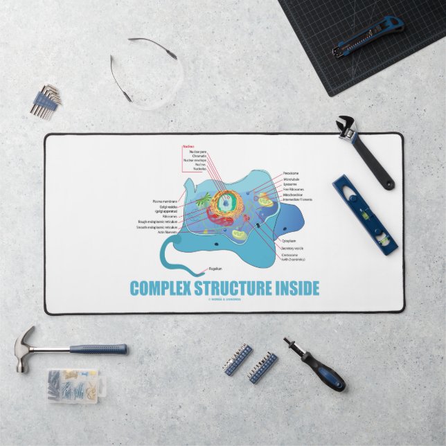 Complex Structure Inside Eukaryotic Cell Desk Mat (Workstation)