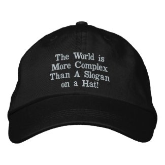 Complex World Embroidered Baseball Cap