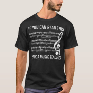 Complicated Musical Notes Clef Music Teacher T-Shirt
