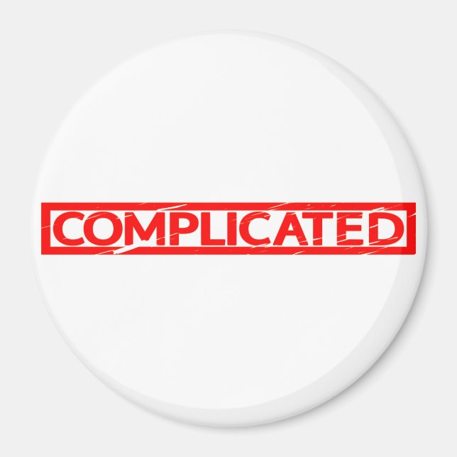 Complicated Stamp Magnet (Front)