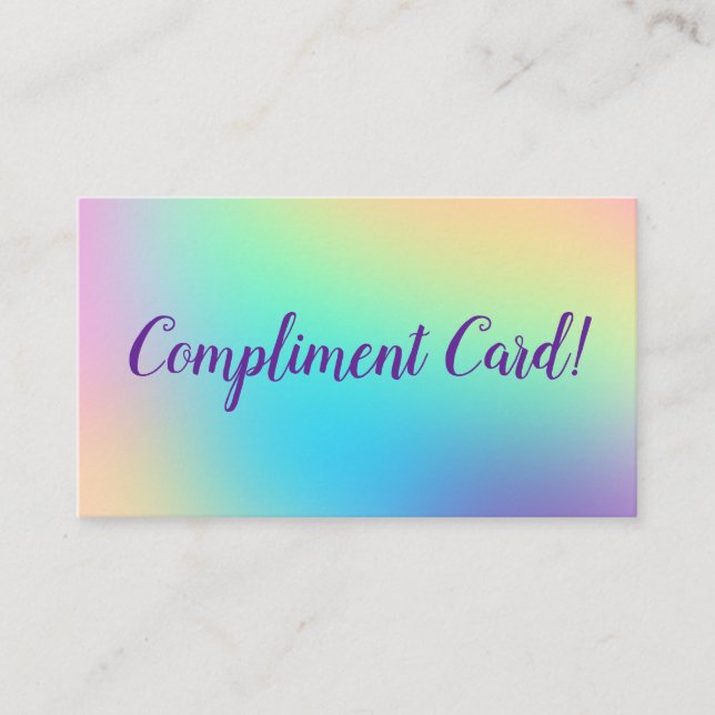 Compliment Card (Front)