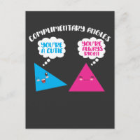 Complimentary Angles Math - Cute Geometry Pun