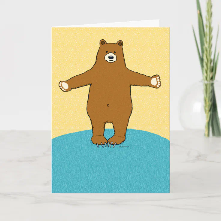 Complimentary Bear Hug Card Zazzle