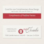 Complimentary Brow Design (Front & Back)