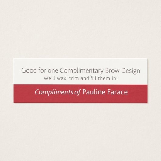 Complimentary Brow Design (Front)