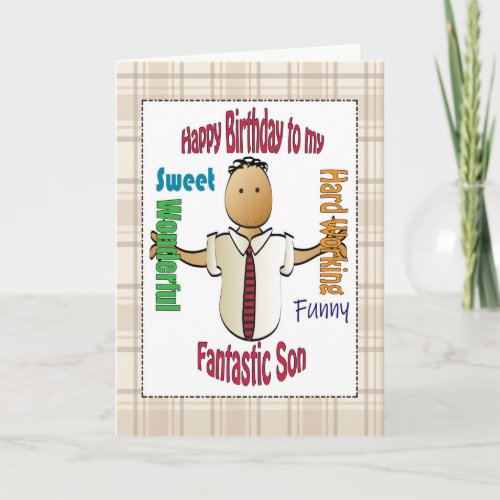 Complimentary Card for Adult Son