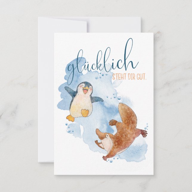 Complimentary card happy is good for you (Front)