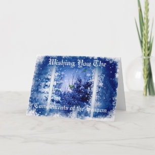 COMPLIMENTS OF THE SEASON CHRISTMAS CARD