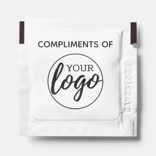 Compliments of __ with your Business Logo Hand Sanitizer Packet