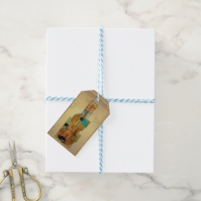 Composed Violin Gift Tags (With Twine)
