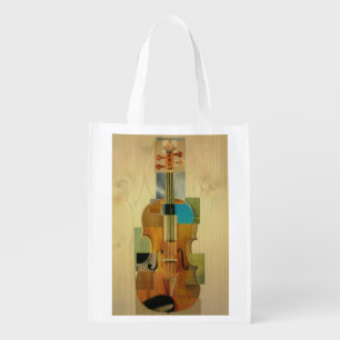 Composed Violin Grocery Bag