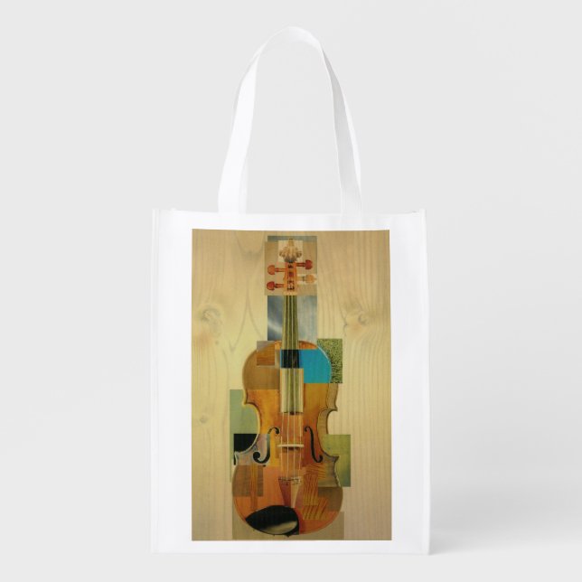 Composed Violin Grocery Bag (Front)