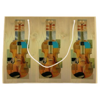 Composed Violin Trio Large Gift Bag by missprinteditions at Zazzle