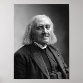 Composer Franz Liszt Portrait - 1886 Poster