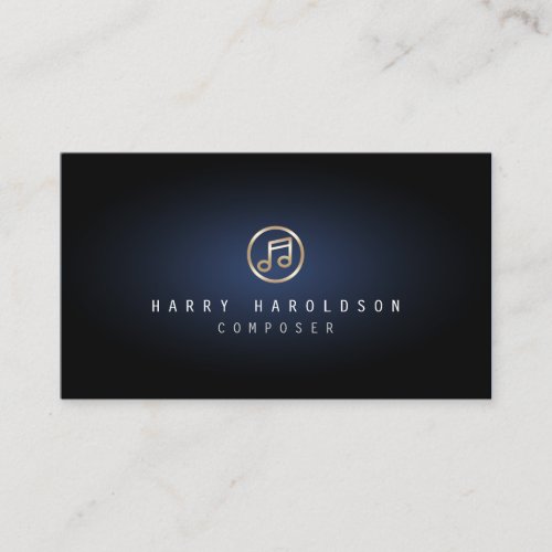 Composer Musician Music Note Icon Business Card