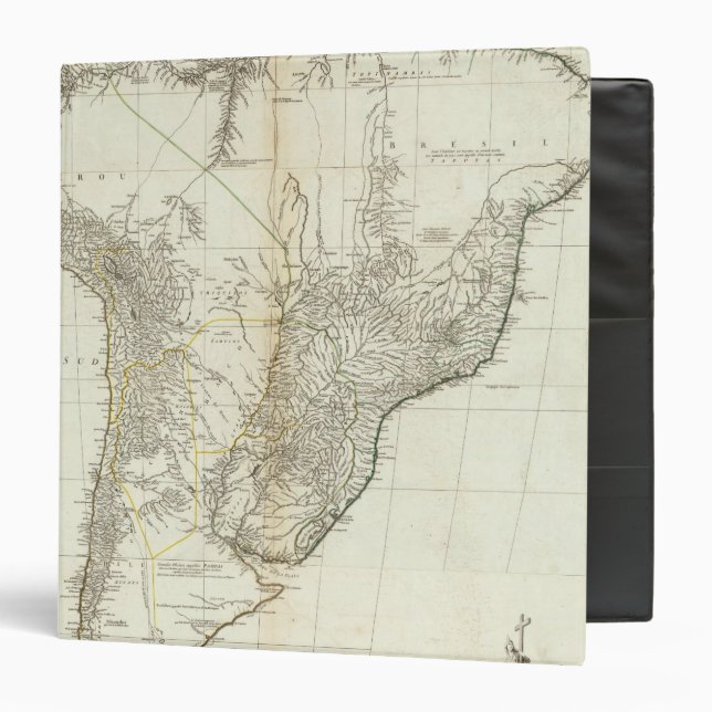 Composite American Engraved Map Binder (Front/Inside)