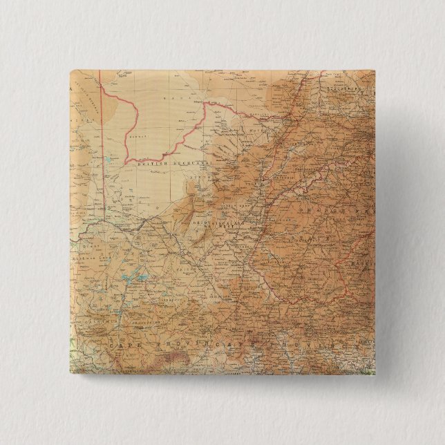 Composite Cape Province, Transvaal Pinback Button (Front)