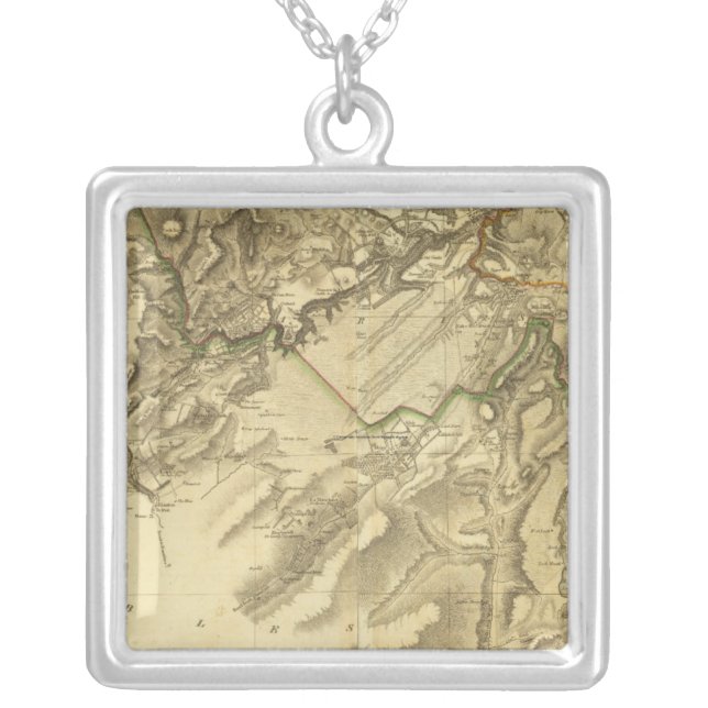 Composite Edinburgh Shire Silver Plated Necklace (Front)