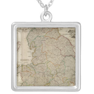 Composite England, Wales Silver Plated Necklace