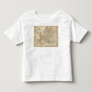 Composite Europe with statistical tables Toddler T-shirt