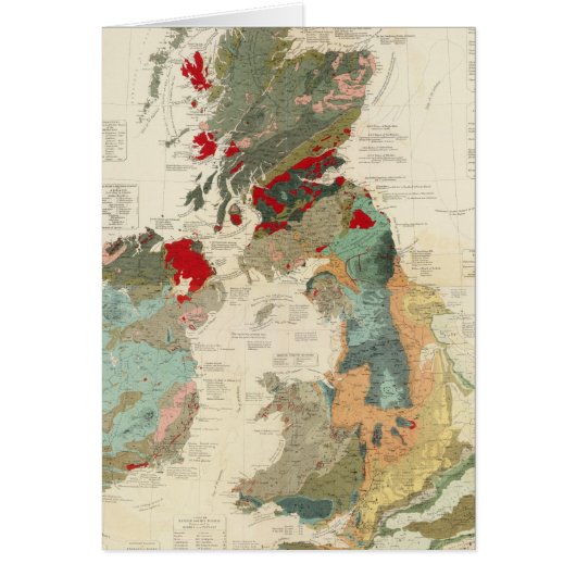 Composite Geological, palaeontological map Cards (Front)