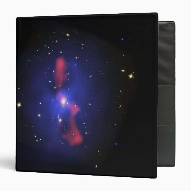 Composite image of a galaxy cluster 3 ring binder (Front/Inside)