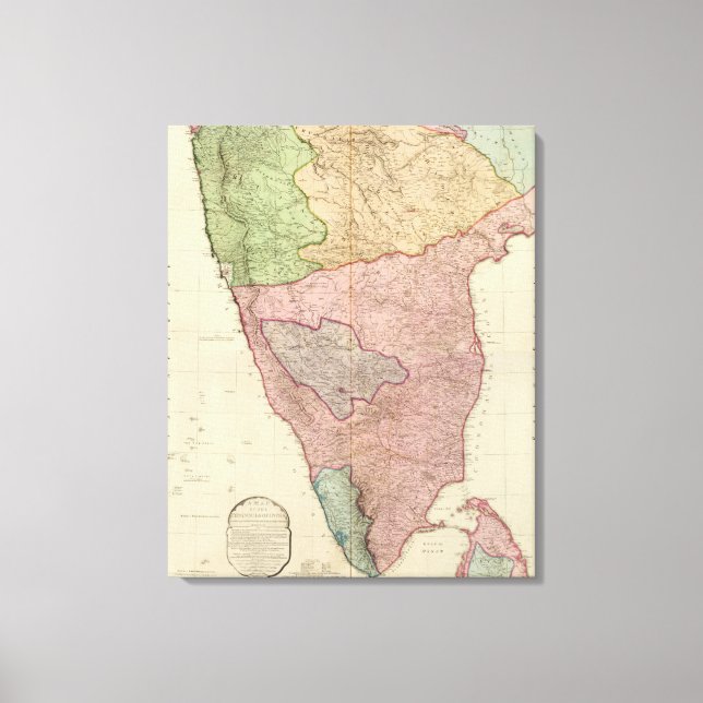 Composite India peninsula Canvas Print (Front)