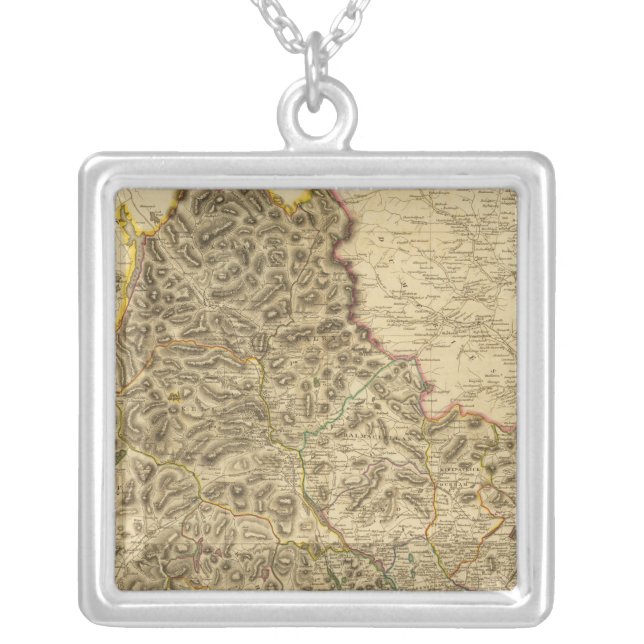 Composite Kirkcudbright Shire Silver Plated Necklace (Front)
